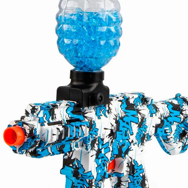 Игрушечный автомат Blaster Mini Uzi RS-511C 14+ / Гелевые шарики / Синий photo 6