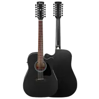 Электроакустическая гитара Ibanez AW8412CE-WK 4/4, Dreadnought, Черный photo 2