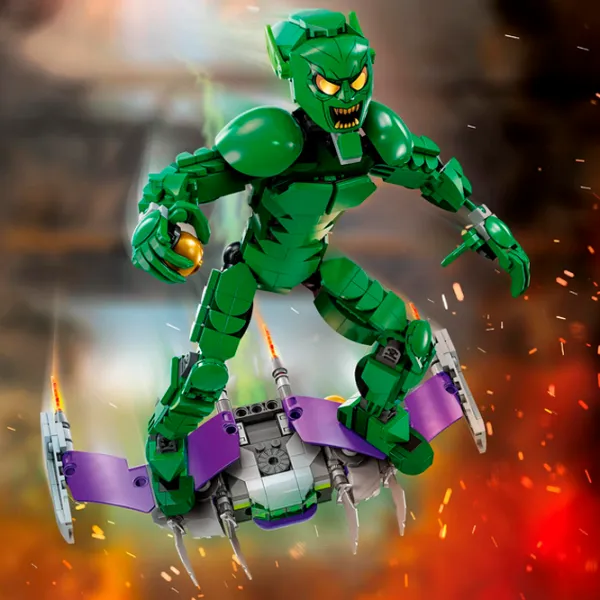 Constructor LEGO Green Goblin Construction Figure Personaj de film/ Green photo 7