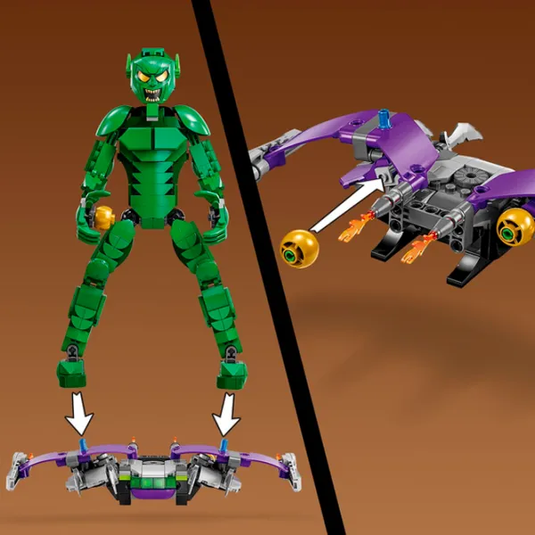 Constructor LEGO Green Goblin Construction Figure Personaj de film/ Green photo 8