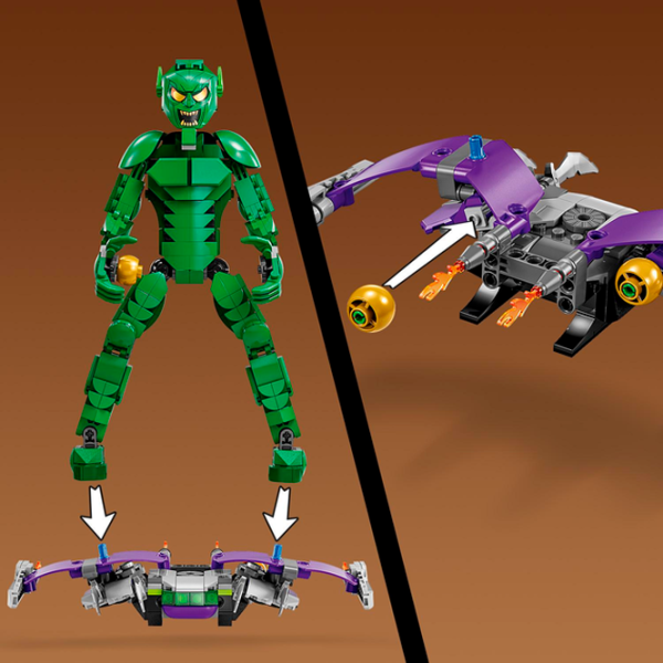 Constructor LEGO Green Goblin Construction Figure Personaj de film/ Green photo 8