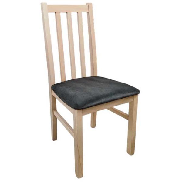 Scaun de bucătărie Drewmix Bos 10 22B Stofă/ Beige Black photo 1 Scaun de bucătărie Drewmix Bos 10 22B Stofă/ Beige Black photo 1