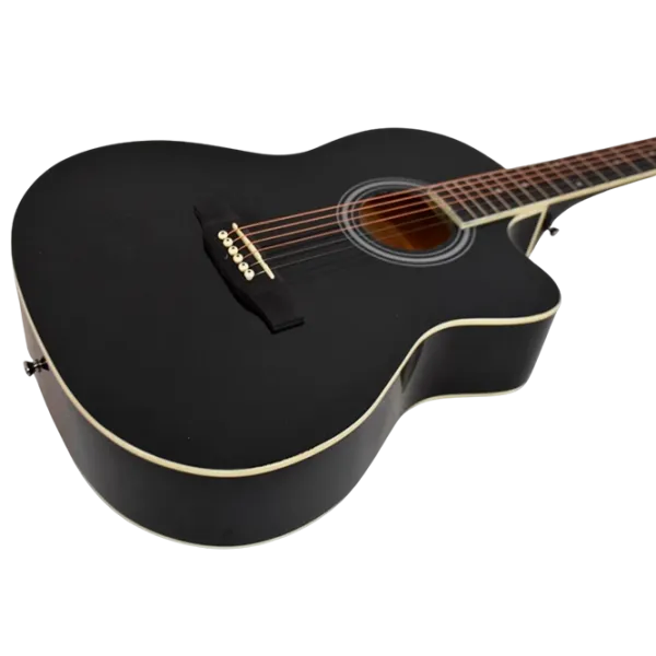 Chitară acustică Flame CAG 230 C 4/4, Dreadnought, Black photo 3