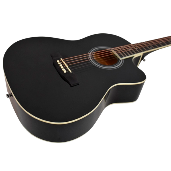 Chitară acustică Flame CAG 230 C 4/4, Dreadnought, Black photo 3