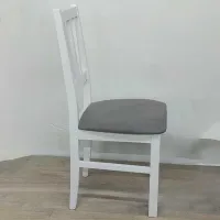 Scaun de bucătărie Drewmix Bos 5 1B Stofă/ White Gray photo 3
