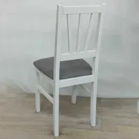 Scaun de bucătărie Drewmix Bos 5 1B Stofă/ White Gray photo 5
