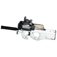 Pistol automat de jucărie Blaster P90 RS516C 14+ / Bile gel / White
