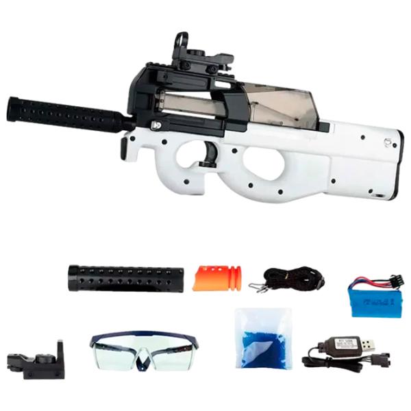 Игрушечный автомат Blaster P90 RS516C 14+ / Гелевые шарики / Белый photo 2