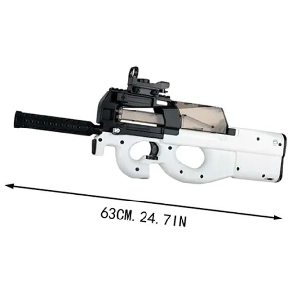 Игрушечный автомат Blaster P90 RS516C 14+ / Гелевые шарики / Белый photo 3