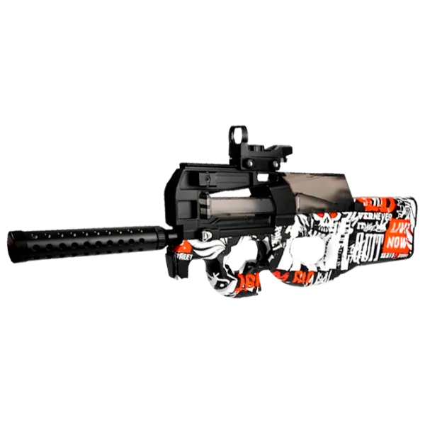 Игрушечный автомат Blaster P90 RS516C 14+ / Гелевые шарики / Красный photo 1