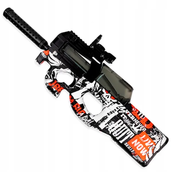 Игрушечный автомат Blaster P90 RS516C 14+ / Гелевые шарики / Красный photo 3