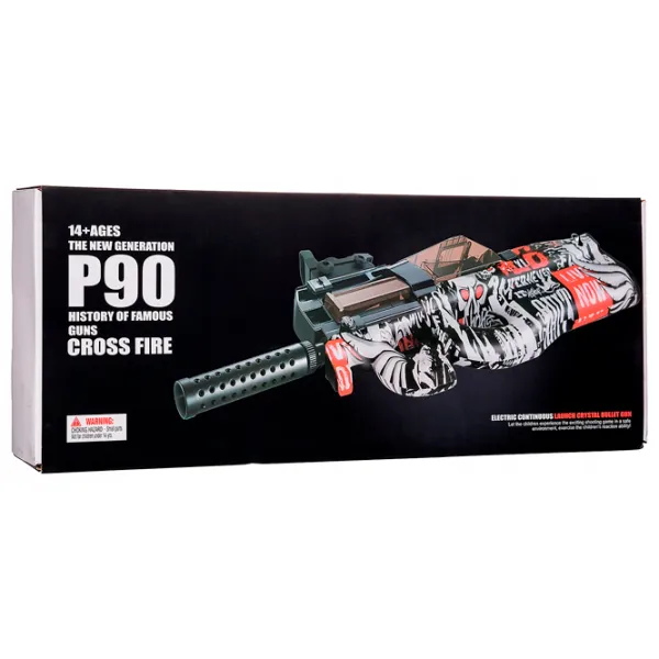 Игрушечный автомат Blaster P90 RS516C 14+ / Гелевые шарики / Красный photo 5