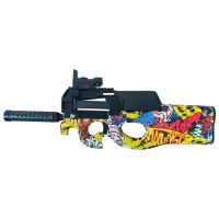 Игрушечный автомат Blaster P90 RS516C 14+ / Гелевые шарики / Желтый