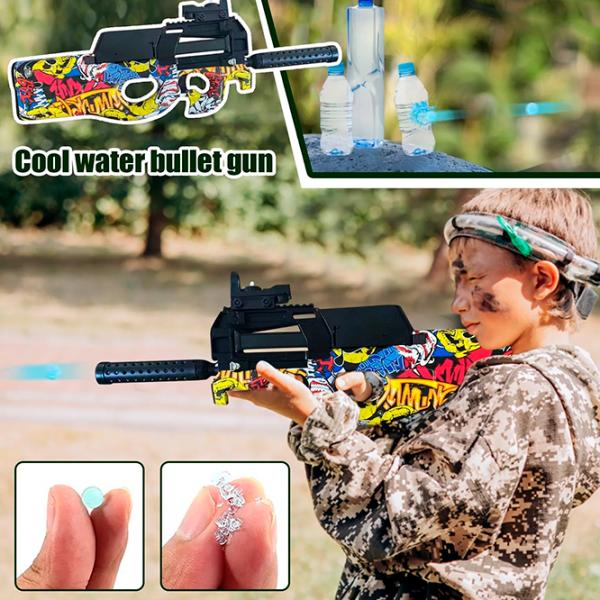 Pistol automat de jucărie Blaster P90 RS516C 14+ / Bile gel / Yellow photo 5