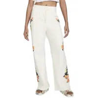 Pantaloni sportivi pentru femei Nike W Nsw Phoenix Fleece Artist Collection L / Beige