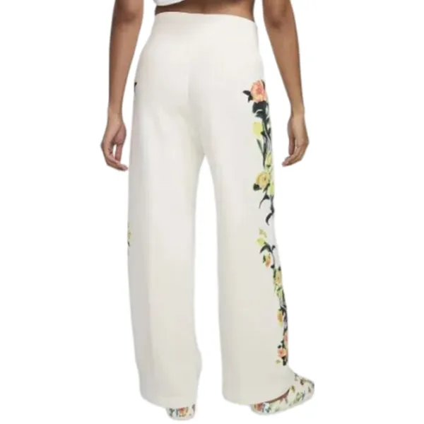 Pantaloni sportivi pentru femei Nike W Nsw Phoenix Fleece Artist Collection L / Beige photo 3