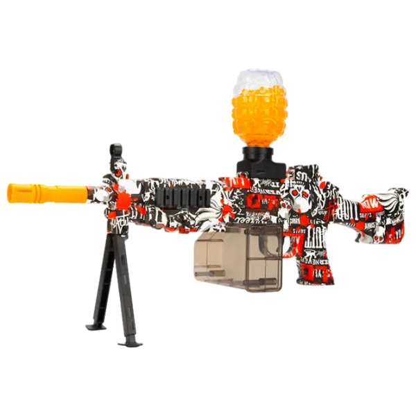 Игрушечный автомат Blaster M249 RS-520C 14+ / Гелевые шарики / Красный photo 1