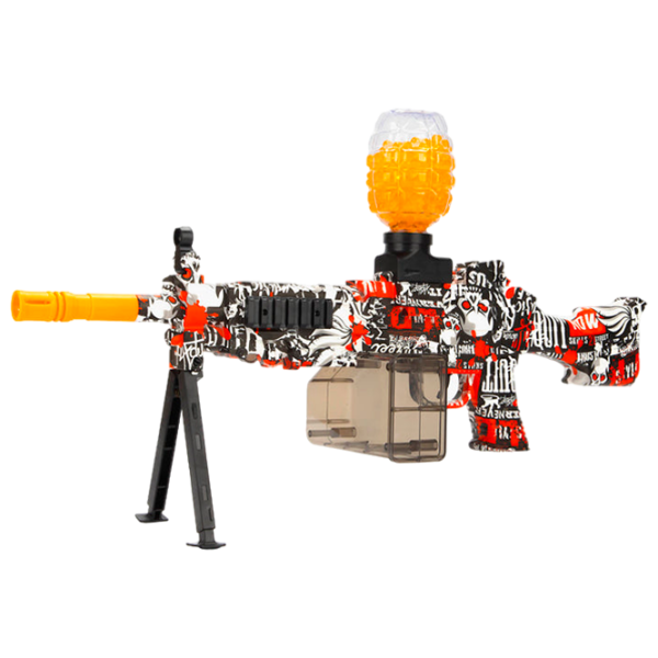 Игрушечный автомат Blaster M249 RS-520C 14+ / Гелевые шарики / Красный photo 1
