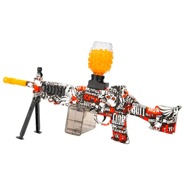 Игрушечный автомат Blaster M249 RS-520C 14+ / Гелевые шарики / Красный photo 2