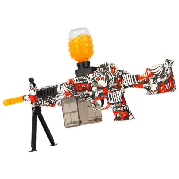 Игрушечный автомат Blaster M249 RS-520C 14+ / Гелевые шарики / Красный photo 3