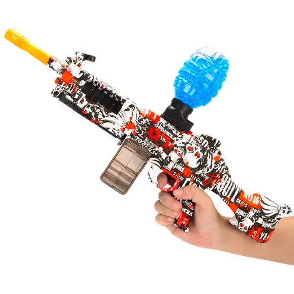 Игрушечный автомат Blaster M249 RS-520C 14+ / Гелевые шарики / Красный photo 4
