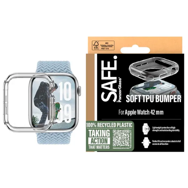 Husa p/u Apple Watch Safe by PanzerGlass Transparent 42 mm  photo 2