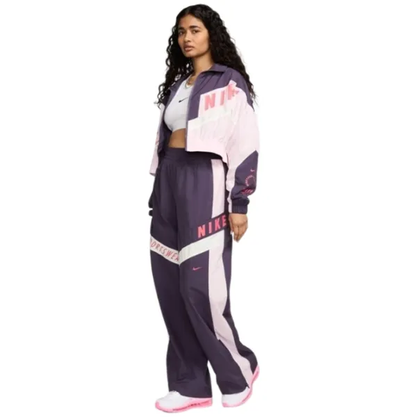 Pantaloni sportivi pentru femei Nike W Nsw Woven High-Waisted Pants XL / Medium Purple photo 3