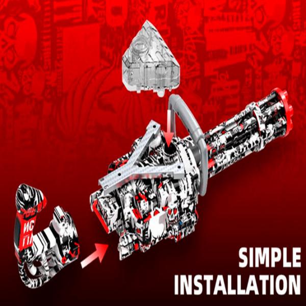 Игрушечный автомат Blaster Catling RS-506C 14+ / Гелевые шарики / Красный photo 6