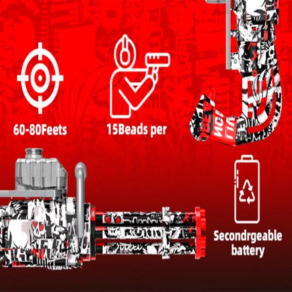 Игрушечный автомат Blaster Catling RS-506C 14+ / Гелевые шарики / Красный photo 7