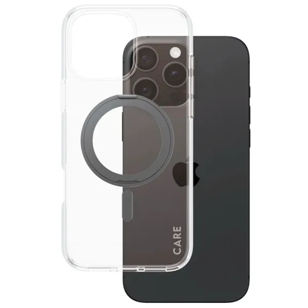 Husă pentru smartphone Apple iPhone 16 Pro Max PanzerGlass / MagSafe Back / PC / Black Transparent photo 2