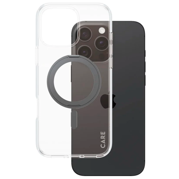 Husă pentru smartphone Apple iPhone 16 Pro PanzerGlass / MagSafe Back / PC / Black Transparent photo 2