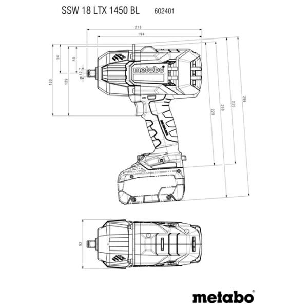 Mașina de înșurubat Metabo SSW 18 LTX 1450 1500 rot/min photo 4