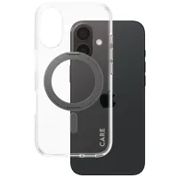Husă pentru smartphone Apple iPhone 16 PanzerGlass / MagSafe Back / PC / Black Transparent photo 2