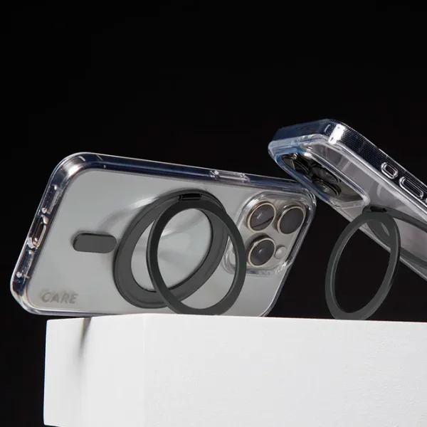 Husă pentru smartphone Apple iPhone 16 PanzerGlass / MagSafe Back / PC / Black Transparent photo 5