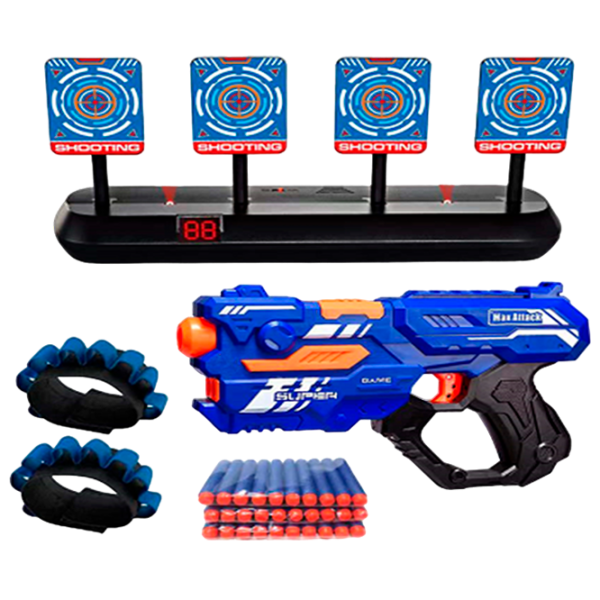 Бластер YST Target Shoot Soft Buller Gun Set  8+ / Стрел / Синий photo 1