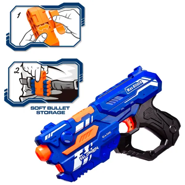Бластер YST Target Shoot Soft Buller Gun Set  8+ / Стрел / Синий photo 4