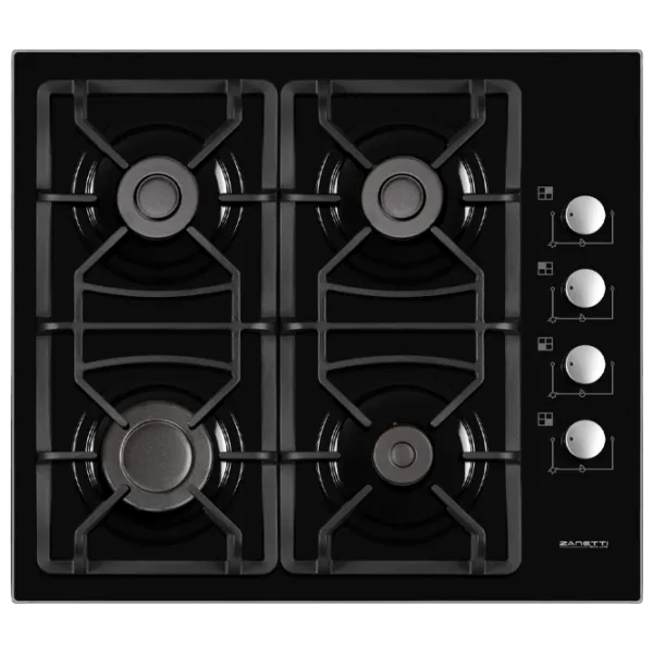 Plită încorporabilă pe gaz Zanetti ECO 1140 Sticlă călită / Black photo 1 Plită încorporabilă pe gaz Zanetti ECO 1140 Sticlă călită / Black photo 1
