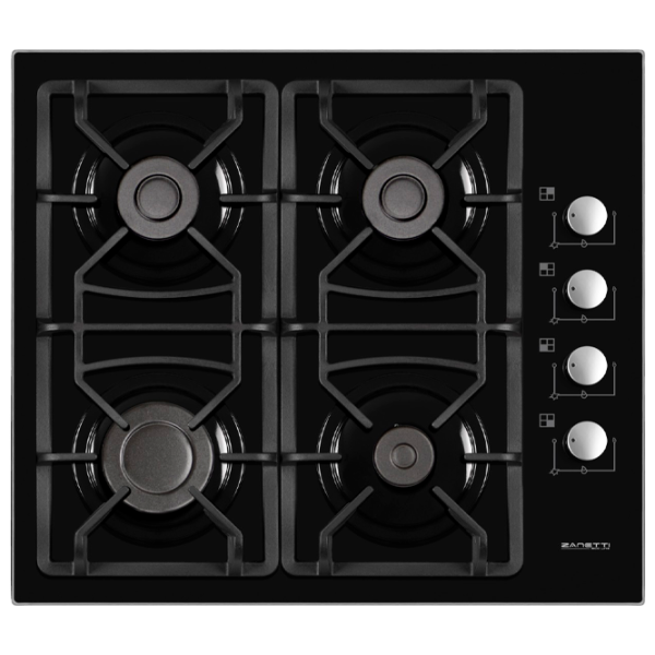 Plită încorporabilă pe gaz Zanetti ECO 1140 Sticlă călită / Black photo 1 Plită încorporabilă pe gaz Zanetti ECO 1140 Sticlă călită / Black photo 1