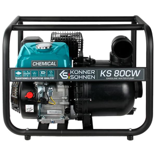 Мотопомпа Könner & Söhnen KS80CW 60000 л/ч  / Бензин photo 1