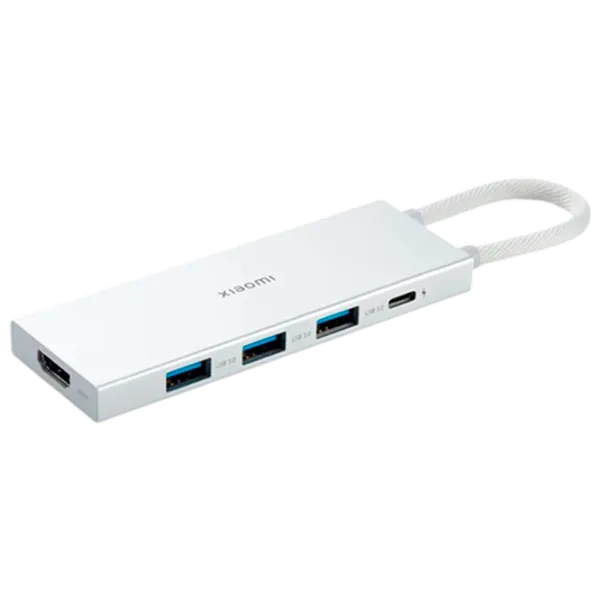 Адаптер Hub Xiaomi XMDS05YM USB Type-C / Серебряный photo 1 Адаптер Hub Xiaomi XMDS05YM USB Type-C / Серебряный photo 1