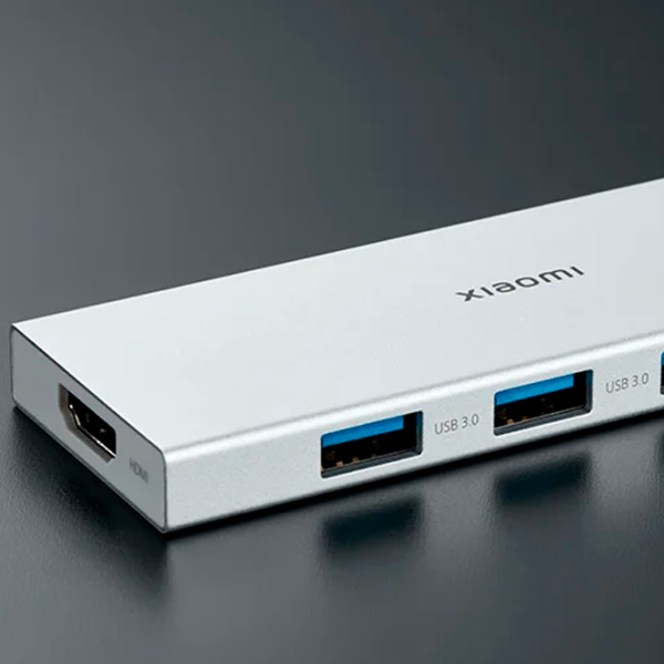 Адаптер Hub Xiaomi XMDS05YM USB Type-C / Серебряный photo 2 Адаптер Hub Xiaomi XMDS05YM USB Type-C / Серебряный photo 2