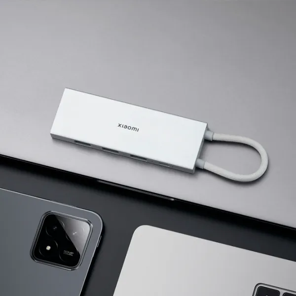 Адаптер Hub Xiaomi XMDS05YM USB Type-C / Серебряный photo 3 Адаптер Hub Xiaomi XMDS05YM USB Type-C / Серебряный photo 3