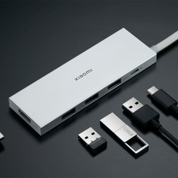 Адаптер Hub Xiaomi XMDS05YM USB Type-C / Серебряный photo 5 Адаптер Hub Xiaomi XMDS05YM USB Type-C / Серебряный photo 5
