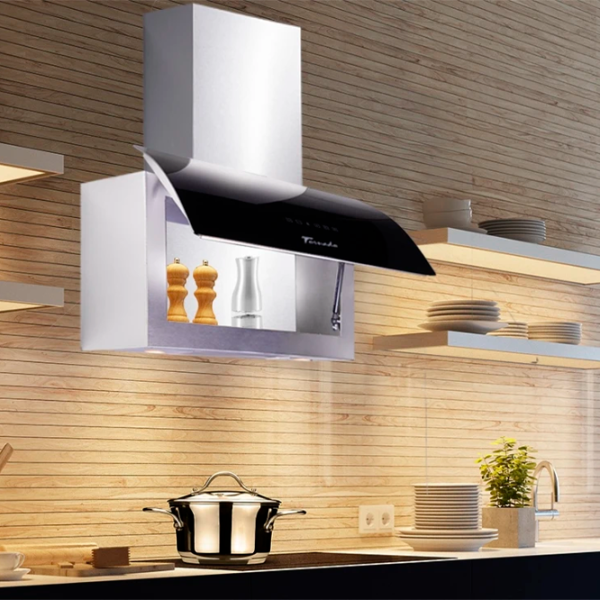 Hotă Tornado Corus 1100 Înclinată/ Black/ Inox photo 3