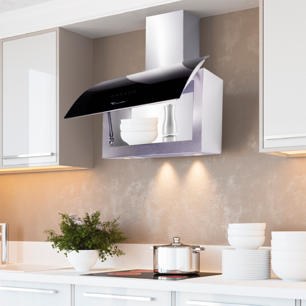 Hotă Tornado Corus 1100 Înclinată/ Black/ Inox photo 6