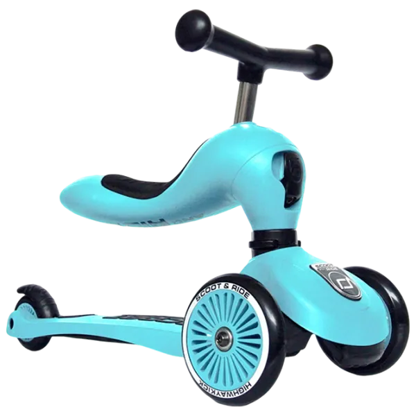 Детский трёхколёсный самокат Scoot and Ride Highway Kick 1 (96352) 50 кг/ Синий photo 1