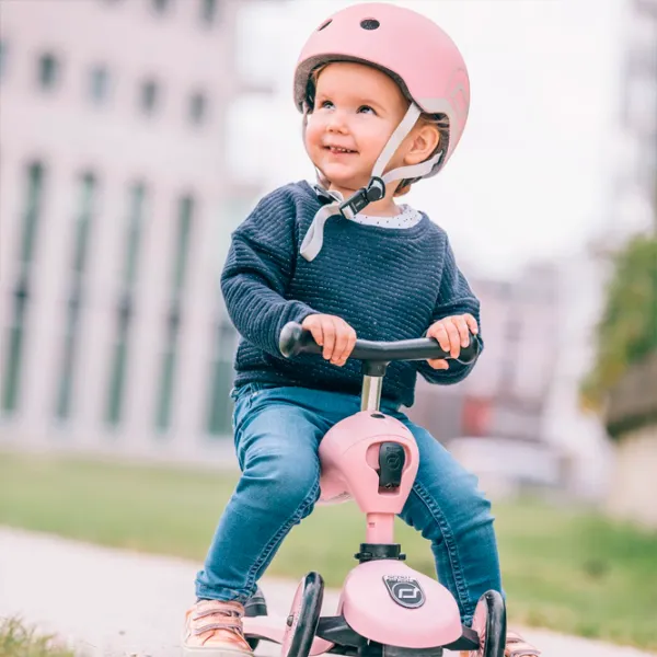 Trotinetă pentru copii cu trei roți Scoot and Ride Highway Kick 1 (96070) 50 kg/ Pink photo 4