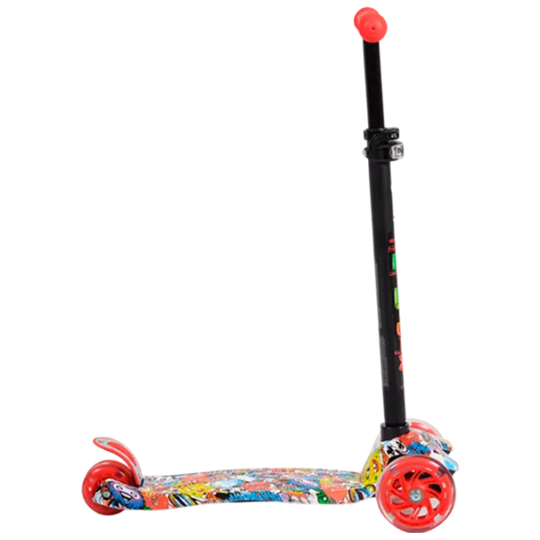 Trotinetă pentru copii cu trei roți Moni Rapture (3800146225230) 40 kg/ Red photo 3