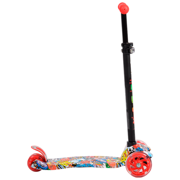 Trotinetă pentru copii cu trei roți Moni Rapture (3800146225230) 40 kg/ Red photo 3