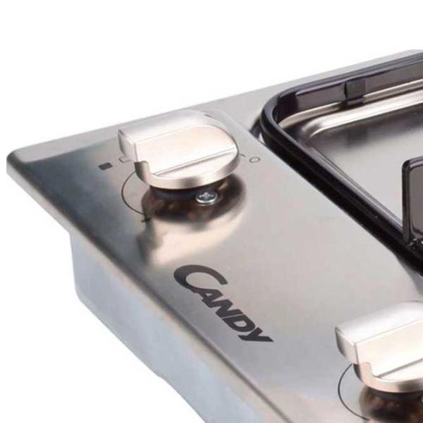 Plită încorporabilă pe gaz Candy CDG32/1SPX Inox / Inox photo 2